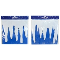 White Artificial Snow Fringe 