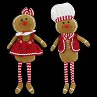50cm Gingerbread Boy Candy Stripe Sitters