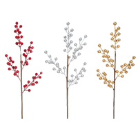 52cm Silver Berry Pick
