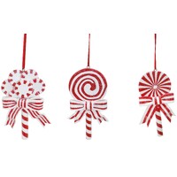 10cm Hanging Candycane Lollipop (Rings)