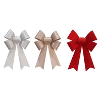 Satin Studded Bow Silver 