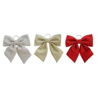 Metallic Fabric Bow Gold 