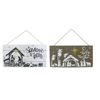 Hanging Nativity Sign (A Saviour Is Born)- AVAIL OCT 2024