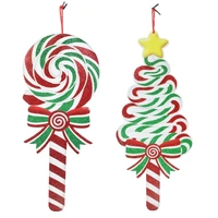 Hanging Candy Stick-Eva Glitter Plaque Tree 