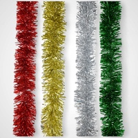 3m Red Deluxe Metallic Tinsel Wide - Avail Oct 2025
