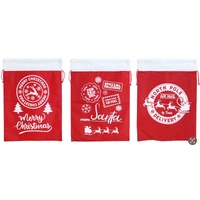 Vintage Red Santa Sack w/Plush Trim(A)