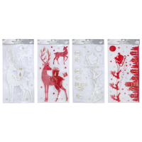 Giant Christmas Window Decal (Red Reindeer)-AVAIL OCT 2024