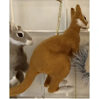 Faux Fur Hanging Red Kangaroo Figurine