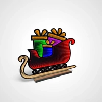 Infinity 64cm Christmas Sleigh with Gifts