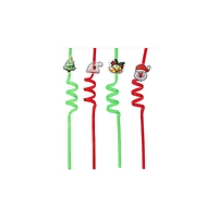 Christmas Spiral Straws 2pk 