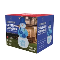 240cm Tall Inflatable Shiver Snowman 