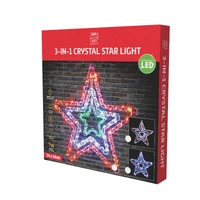 34cm Red Green and Blue Crystal Star - PREORDER