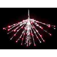 LED Red/white Sparkler Silver Foil - PREORDER