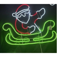 Neonflex Santa Two Deer Sleigh Flashing