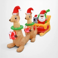 Inflatable Santa with Koala Kangaroo Sleigh