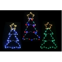 Multi Starry Wire Tree Silhouette