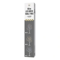 2 Foot Cool White Table Birch Tree