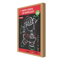 Happy Santa Rope Light Motif 