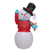 180cm Tall Inflatable Shaking Snowman - avail October 2024