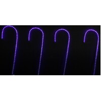 4 Piece RGB Lightshow Candy Cane Stakes 
