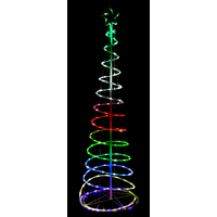 180cm RGB Lightshow Spiral Tree