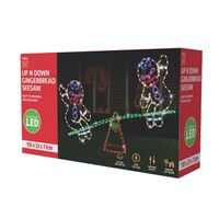 Gingerbread Figures Seesaw Rope Light Motif- avail October 24