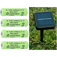 4 Nicad AA Ni-MH solar batteries