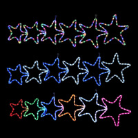 6 Blue/White Stars Rope Light Motif - avail October 24