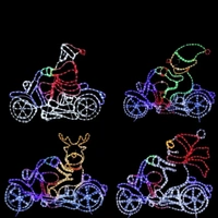 Snowman Motorbike Crew Rope Light Motif 