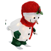 Animated LED Skiing Snowman