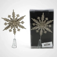 Gold Glitter Star Tree Topper - Avail Oct 23
