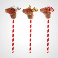 Christmas Riding Gold Reindeer Stick 