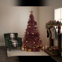 7 Foot Flocked  Bordeaux Tree