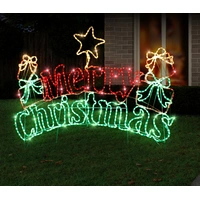 Merry Christmas with Presents/Star Rope Light Motif 