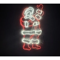 Santa Waving Rope Light Motif