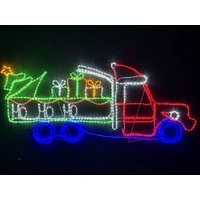 Large Santa Truck Rope Light Motif 185cm