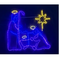 Nativity Rope Light Motif with Star 