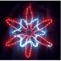 64cm Red/White North Star Motif 