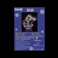 Neon Santa Rope Light Motif 