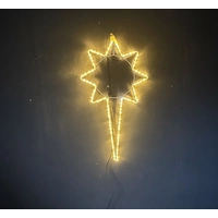 Warm White Rope Light Nativity Star Motif 