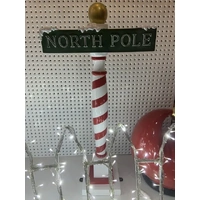 Resin North Pole Sign - 90cm tall