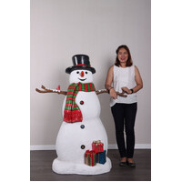 Resin Snowman with Presents 
