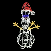 Waving Frozen Snowman Rope Light Motif  