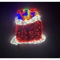 Santa Sack with presents Rope Light Motif