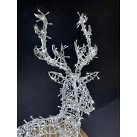 3D White Reindeer 1.2m high.