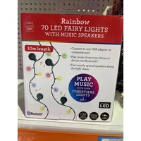 10M Multi LED Fairy Lights with 4 Bluetooth Speakers