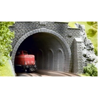Noch 58030 Interior Rock Tunnel Wall - straight - 2 track- HO Scale