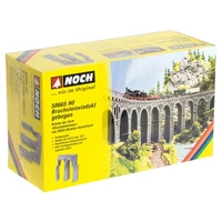 NOCH 58665 Curved Quarrystone Viaduct HO Scale Radius R2