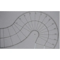 NOCH 60704 -  Federal Road- Grey - Curved-  HO Scale