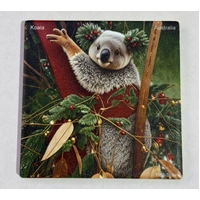 Set of 4 Aussie Christmas Animals Coasters